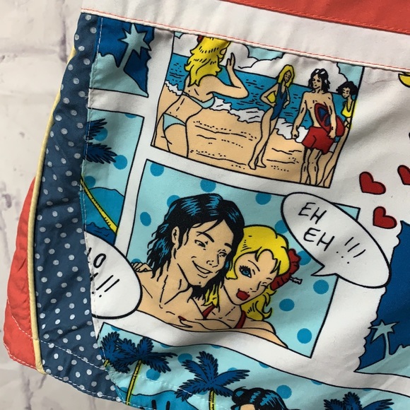 Fox Act Graphic Comic Swim/Surf/Board Shorts - Picture 3 of 12